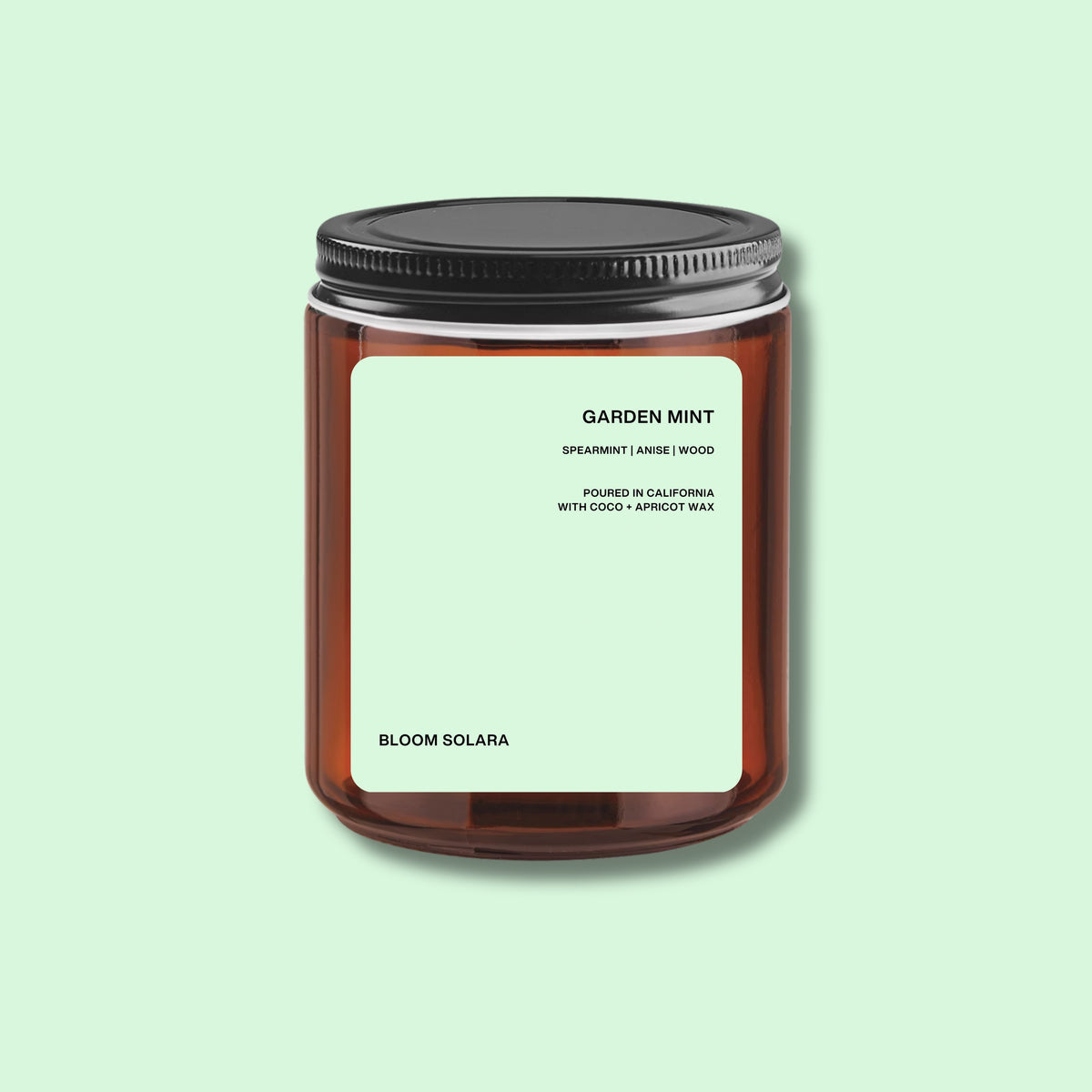 Garden Mint Single Wick Candle